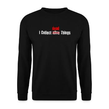 Je collectionne les choses mortes - Sweat-shirt Unisexe - noir - Devant - Alina (178cm) & Michal (187cm)