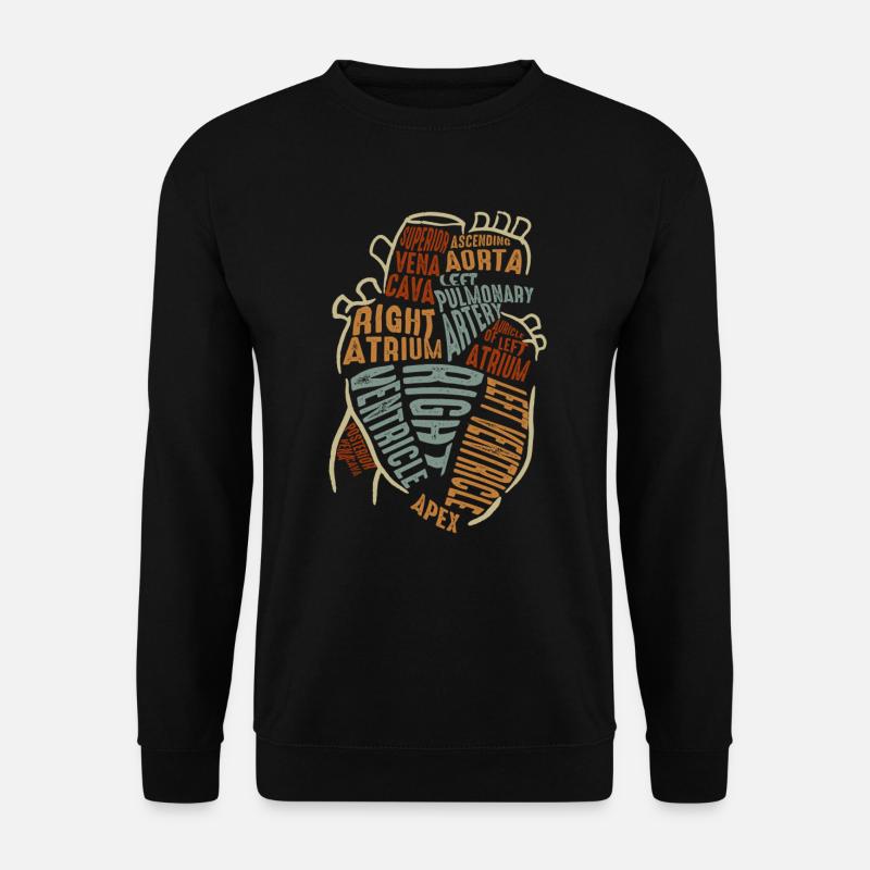 Teile des Herzens - Unisex Pullover - Schwarz