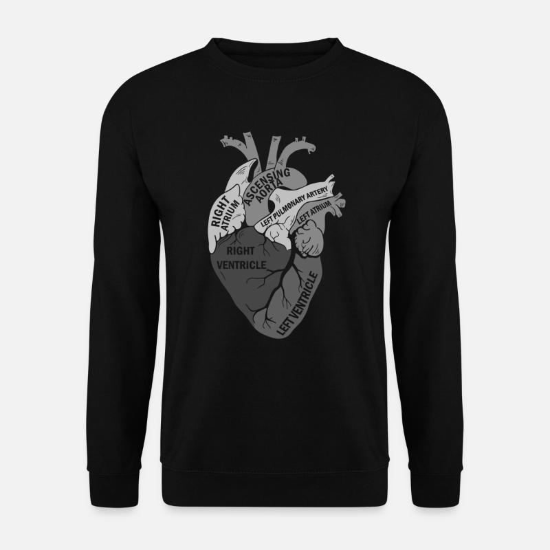 Teile des Herzens - Unisex Pullover - Schwarz