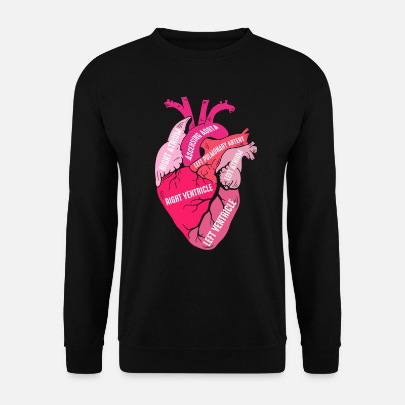 Teile des Herzens - Unisex Pullover - Schwarz