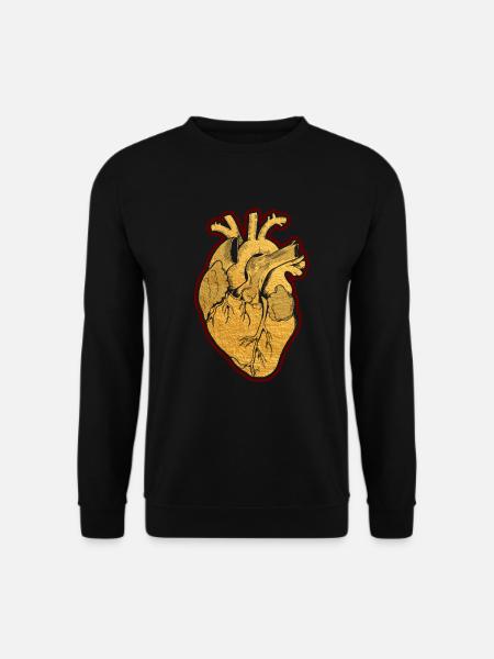 Teile des Herzens - Unisex Pullover - Schwarz