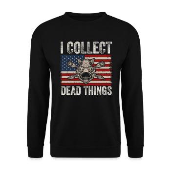 Je collectionne les choses mortes - Sweat-shirt Unisexe - noir - Devant - Alina (178cm) & Michal (187cm)