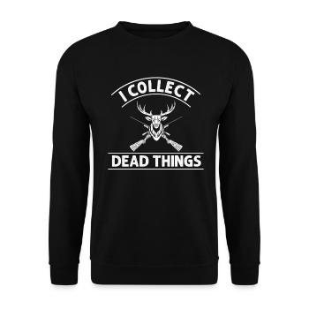 Je collectionne les choses mortes - Sweat-shirt Unisexe - noir - Devant - Alina (178cm) & Michal (187cm)
