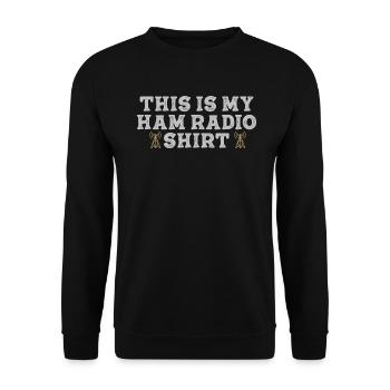 Ceci est mon radio amateur - Sweat-shirt Unisexe - noir - Devant - Alina (178cm) & Michal (187cm)