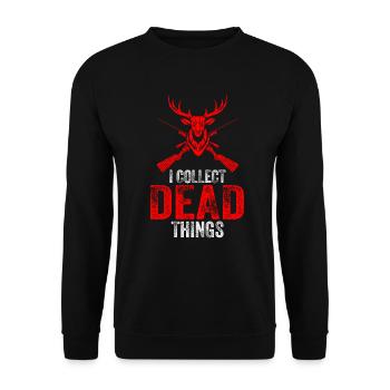 Je collectionne les choses mortes - Sweat-shirt Unisexe - noir - Devant - Alina (178cm) & Michal (187cm)