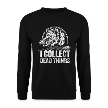 Je collectionne les choses mortes - Sweat-shirt Unisexe - noir - Devant - Alina (178cm) & Michal (187cm)