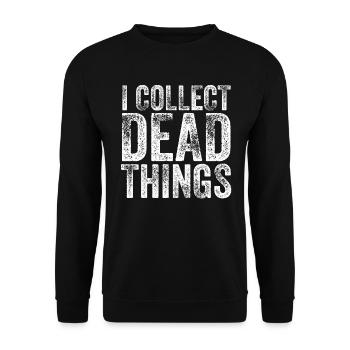 Je collectionne les choses mortes - Sweat-shirt Unisexe - noir - Devant - Alina (178cm) & Michal (187cm)