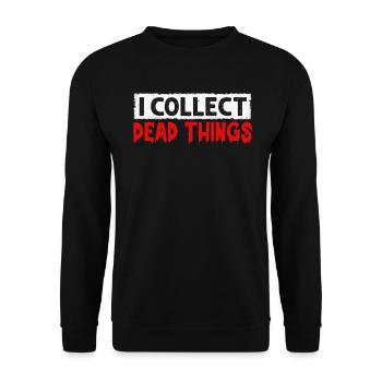 Je collectionne les choses mortes - Sweat-shirt Unisexe - noir - Devant - Alina (178cm) & Michal (187cm)