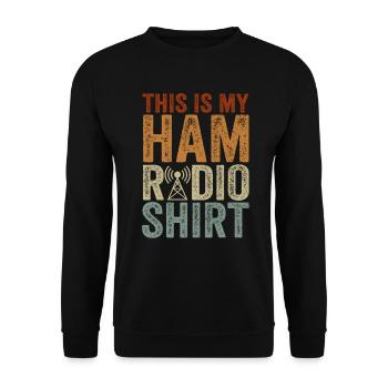 Ceci est mon radio amateur - Sweat-shirt Unisexe - noir - Devant - Alina (178cm) & Michal (187cm)