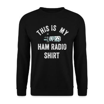Ceci est mon radio amateur - Sweat-shirt Unisexe - noir - Devant - Alina (178cm) & Michal (187cm)