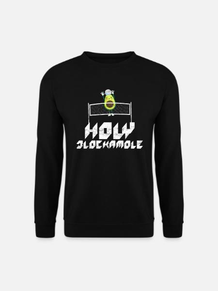 Holy Blockamole Volleyball Avocado - Unisex Sweatshirt - black