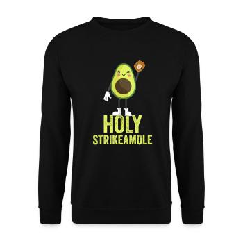 Holy Strikeamole Baseball Softball Avocat - Sweat-shirt Unisexe - noir - Devant - Alina (178cm) & Michal (187cm)