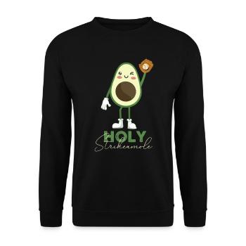Holy Strikeamole Baseball Softball Avocat - Sweat-shirt Unisexe - noir - Devant - Alina (178cm) & Michal (187cm)