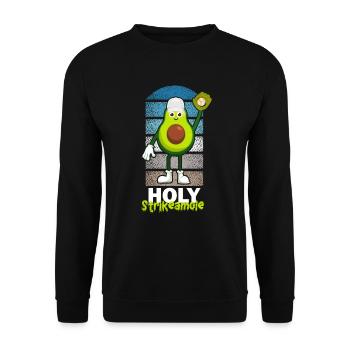 Holy Strikeamole Baseball Softball Avocat - Sweat-shirt Unisexe - noir - Devant - Alina (178cm) & Michal (187cm)