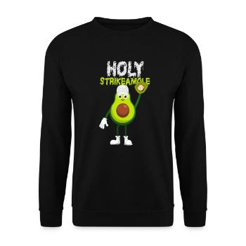 Holy Strikeamole Baseball Softball Avocat - Sweat-shirt Unisexe - noir - Devant - Alina (178cm) & Michal (187cm)