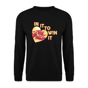 In It To Win It - Unisex Sweatshirt - black - Front - Alina (178cm) & Michal (187cm)
