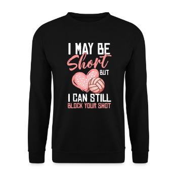 Je peux bloquer votre tir Volleyball de plage - Sweat-shirt Unisexe - noir - Devant - Alina (178cm) & Michal (187cm)