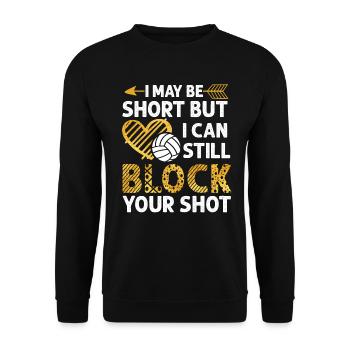 Je peux bloquer votre tir Volleyball de plage - Sweat-shirt Unisexe - noir - Devant - Alina (178cm) & Michal (187cm)