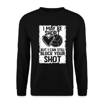 Je peux bloquer votre tir Volleyball de plage - Sweat-shirt Unisexe - noir - Devant - Alina (178cm) & Michal (187cm)