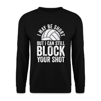 Je peux bloquer votre tir Volleyball de plage - Sweat-shirt Unisexe - noir - Devant - Alina (178cm) & Michal (187cm)