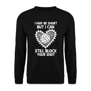Je peux bloquer votre tir Volleyball de plage - Sweat-shirt Unisexe - noir - Devant - Alina (178cm) & Michal (187cm)