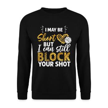 Je peux bloquer votre tir Volleyball de plage - Sweat-shirt Unisexe - noir - Devant - Alina (178cm) & Michal (187cm)