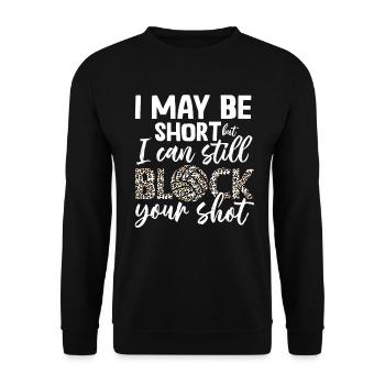 Je peux bloquer votre tir beach-volley - Sweat-shirt Unisexe - noir - Devant - Alina (178cm) & Michal (187cm)