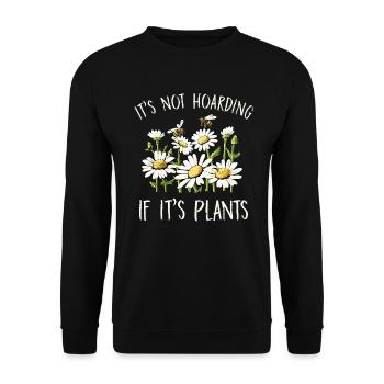 Marguerites Daisy Summer Daisies Flower Garden - Unisex Sweatshirt - black - Front - Alina (178cm) & Michal (187cm)