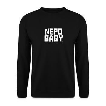 Vetternwirtschaft Nepo Baby - Unisex Pullover - Schwarz - Vorne - Alina (178cm) & Michal (187cm)