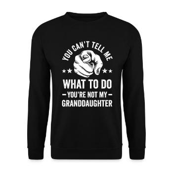 Not My Granddaughter - Unisex Sweatshirt - black - Front - Alina (178cm) & Michal (187cm)
