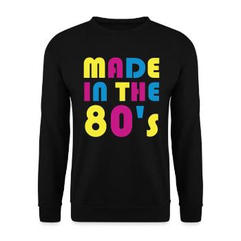 Musique des années 80 - Sweat-shirt Unisexe - noir - Devant - Alina (178cm) & Michal (187cm)
