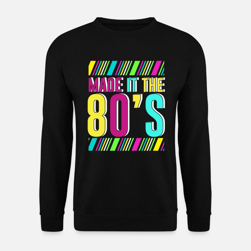 80er Die Musik der 80er - Unisex Pullover - Schwarz