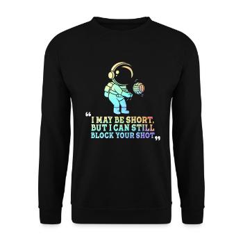 Je peux bloquer votre tir Volleyball de plage - Sweat-shirt Unisexe - noir - Devant - Alina (178cm) & Michal (187cm)
