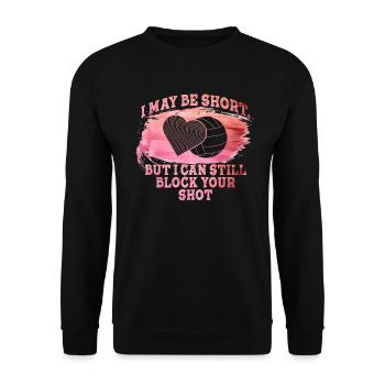 Je peux bloquer votre tir Volleyball de plage - Sweat-shirt Unisexe - noir - Devant - Alina (178cm) & Michal (187cm)