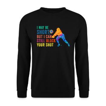 Je peux bloquer votre tir Volleyball de plage - Sweat-shirt Unisexe - noir - Devant - Alina (178cm) & Michal (187cm)