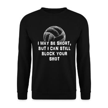 Je peux bloquer votre tir Volleyball de plage - Sweat-shirt Unisexe - noir - Devant - Alina (178cm) & Michal (187cm)