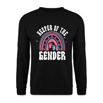 Keeper Of The Gender - Unisex Sweatshirt - black - Front - Alina (178cm) & Michal (187cm)