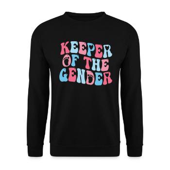 Keeper Of The Gender - Unisex Sweatshirt - black - Front - Alina (178cm) & Michal (187cm)