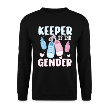 Keeper Of The Gender - Unisex Sweatshirt - black - Front - Alina (178cm) & Michal (187cm)