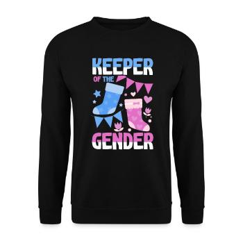 Keeper Of The Gender - Unisex Sweatshirt - black - Front - Alina (178cm) & Michal (187cm)