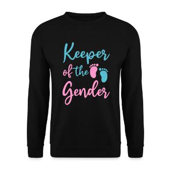 Keeper Of The Gender - Unisex Sweatshirt - black - Front - Alina (178cm) & Michal (187cm)