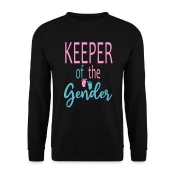 Keeper Of The Gender - Unisex Sweatshirt - black - Front - Alina (178cm) & Michal (187cm)