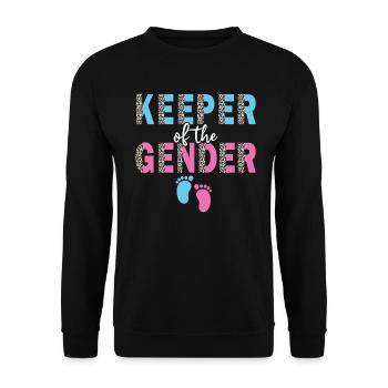 Keeper Of The Gender - Unisex Sweatshirt - black - Front - Alina (178cm) & Michal (187cm)