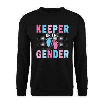 Keeper Of The Gender - Unisex Sweatshirt - black - Front - Alina (178cm) & Michal (187cm)