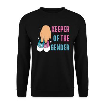 Keeper Of The Gender - Unisex Sweatshirt - black - Front - Alina (178cm) & Michal (187cm)