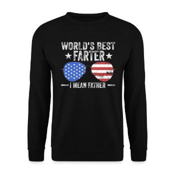 Le meilleur agriculteur du monde, je veux dire père - Sweat-shirt Unisexe - noir - Devant - Alina (178cm) & Michal (187cm)