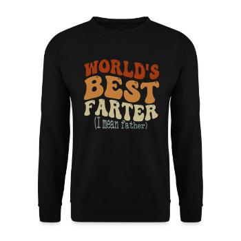 Le meilleur agriculteur du monde, je veux dire père - Sweat-shirt Unisexe - noir - Devant - Alina (178cm) & Michal (187cm)