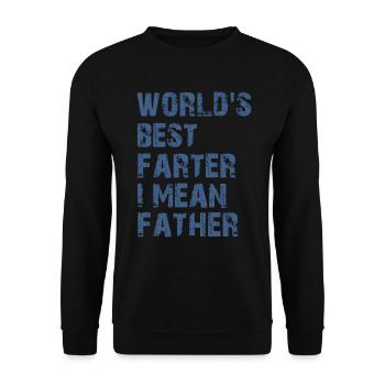 Le meilleur agriculteur du monde, je veux dire père - Sweat-shirt Unisexe - noir - Devant - Alina (178cm) & Michal (187cm)