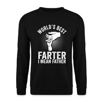 Le meilleur agriculteur du monde, je veux dire père - Sweat-shirt Unisexe - noir - Devant - Alina (178cm) & Michal (187cm)