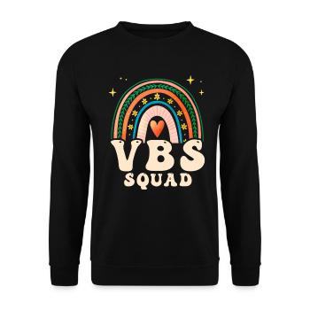 VBS Squad Bibel Shool - Unisex Pullover - Schwarz - Vorne - Alina (178cm) & Michal (187cm)
